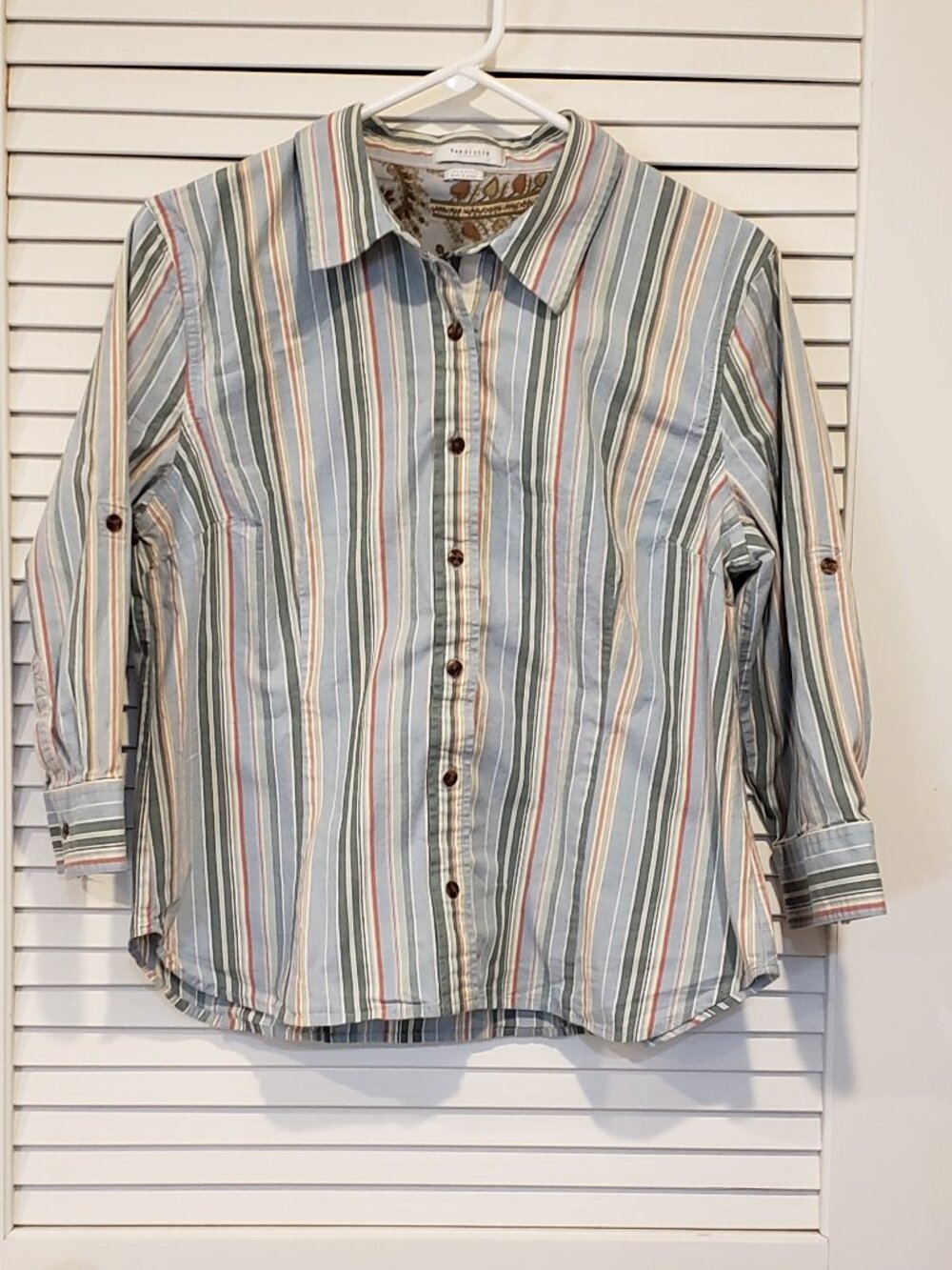 Women's Van Heusen striped dress shirt